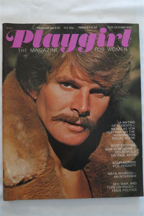 PLAYGIRL MAGAZINE. OCTOBER 1974 DR. PAUL KEITH CENTERFOLD,: Revista
