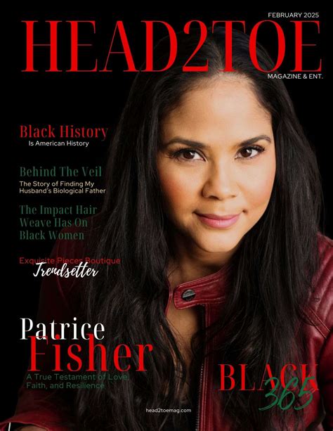 February 2025 Cover Patrice Fisher - Head2Toe Magazine & Entertainment