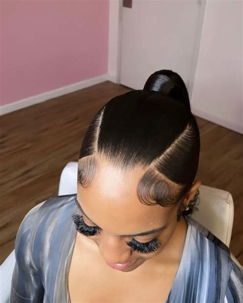 @𝘆𝗼𝘂𝗿𝗿𝘄𝗶𝗳𝗲 | Sleek ponytail hairstyles, Sleek braided ponytail, Weave ...