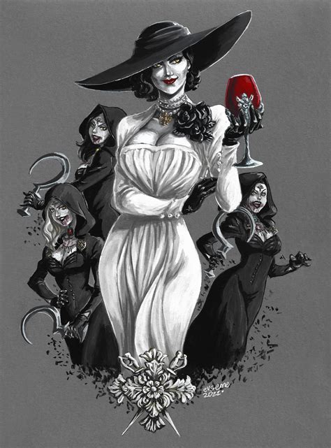 Lady Dimitrescu - Resident Evil Village by evs-eme on DeviantArt
