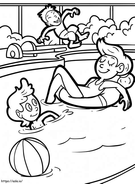 Basen Druku Kolorowanka Sketch Coloring Page