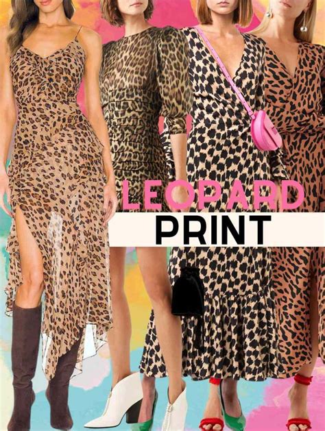 12 Fab Color Shoes to Wear with Leopard Print Dress Outfits & Cheetah