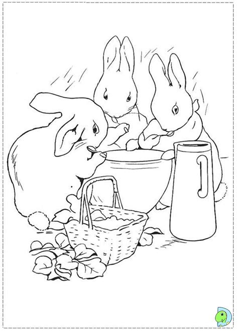 Peter rabbit coloring pages to download and print for free