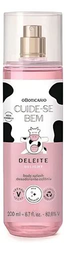 Body Splash Da Vaquinha O Boticário - O Boticário Body Splash Vaquinha Desodorante Colônia Deleite 200ml ...
