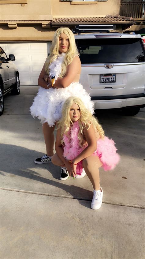 White Chicks bird dress costume | Cool halloween costumes, Duo