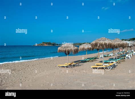 Kalamaki Beach, Chania, Crete, Greece Stock Photo - Alamy