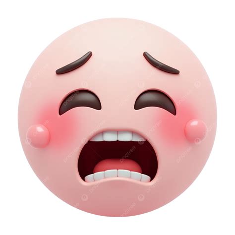 Sad Face Emoji Overwhelmed With Emotions And Tears, Sad Face Emoji