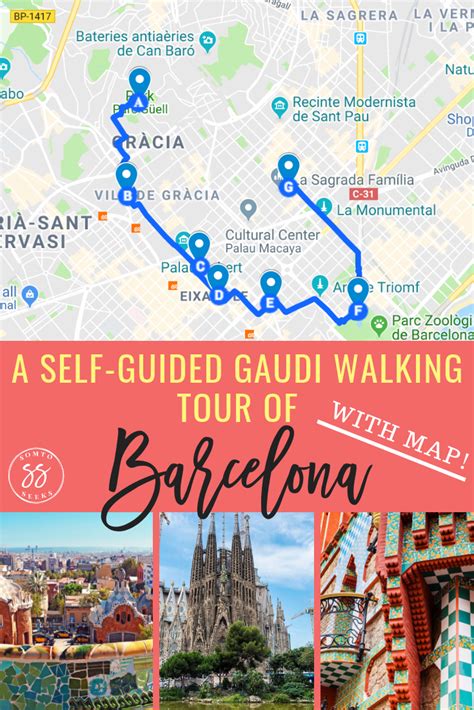 A self guided gaudi walking tour of barcelona with map somto seeks ...