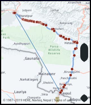 What is the distance from Narayangarh Nepal to Birgunj Nepal? Google ...