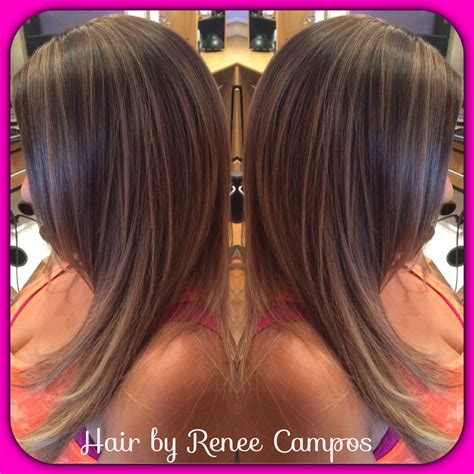 Ash brown base with highlighted ombré | Gorgeous hair color, Brunette