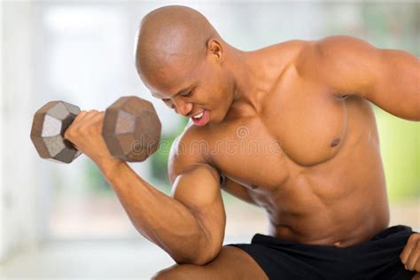 African Muscular Bodybuilder Stock Photo - Image of american, muscle ...