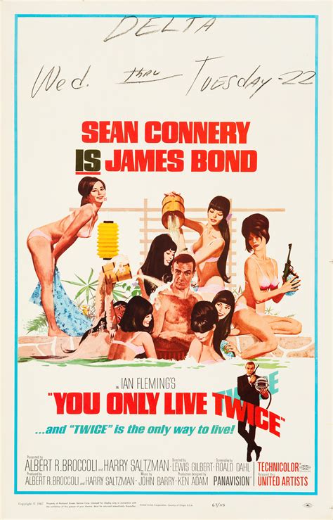 James Bond 'You Only Live Twice' Original Vintage Movie Poster