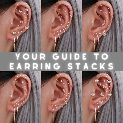 earring stack ideas earrings sets  complete guide