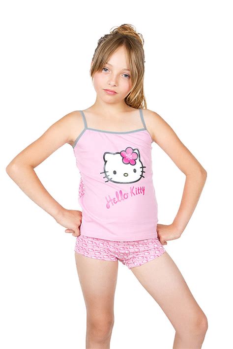 MAMAXI. Комплект для девочки (трусы + майка) "Hello Kitty", розовый