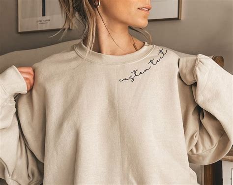 minimalist custom text sweatshirt personalized crewneck maid  honor