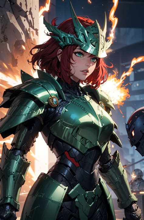 Scarlet Knight (Emerald Armor) by IceB-Ai on DeviantArt