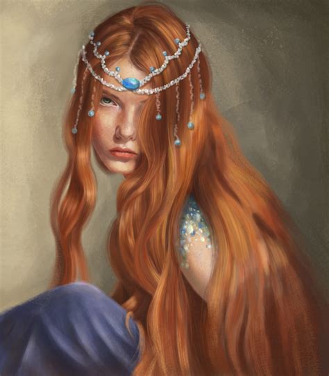 ArtStation - redhead princess