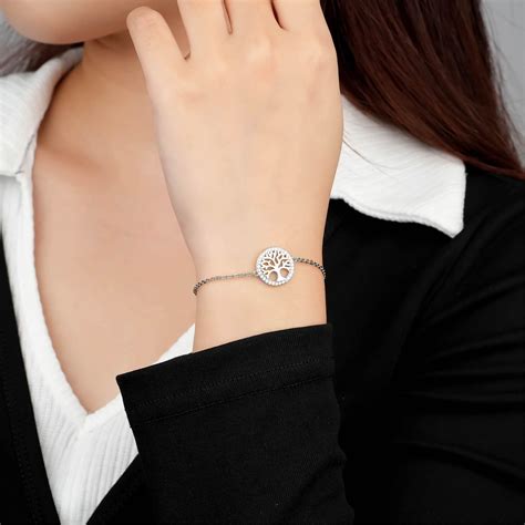 Сребърна гривна "Дървото на Живота" – Silenti Jewelry