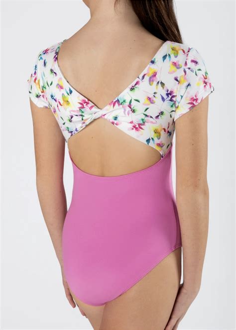 ICL197SSBL1 AVERY EMPIRE CUT OUT CAP SLEEVE LEOTARD - Attitudes