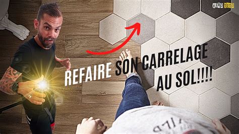 REFAIRE SON CARRELAGE AU SOL-RÉNOVER SON SOL EN CARRELAGE - YouTube