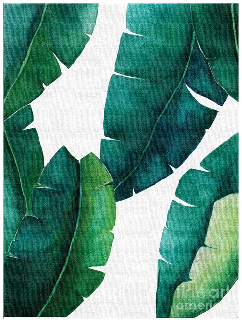 Banana Leaf I Painting by Pdfdecor Wall Art - Pixels