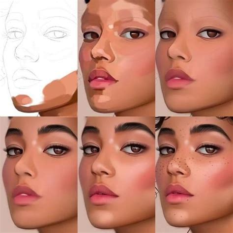 drawing by step drawings creative witches face drawing facial drawing ...