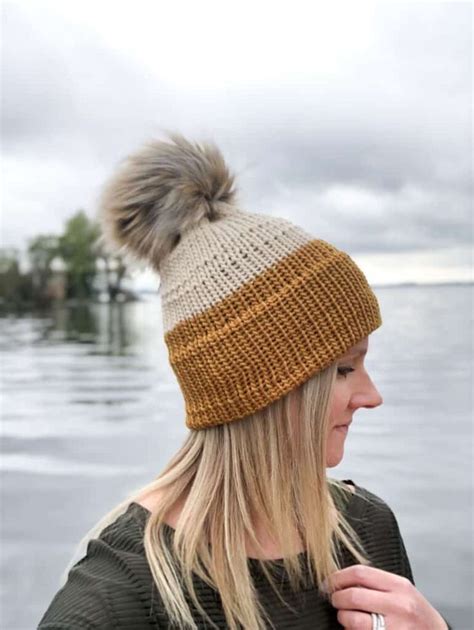 Free Knitting Machine Hat Pattern - Maci Beanie