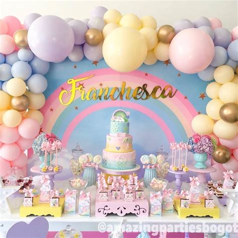 Festa Arco Iris Menina - Encanto de festa com o tema Arco-Íris! | Invitaciones candy land ...
