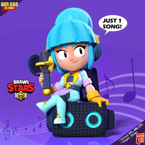 Archivo 3D Janet - Fanart de Brawl Stars 🌃 ・Diseño imprimible en 3D