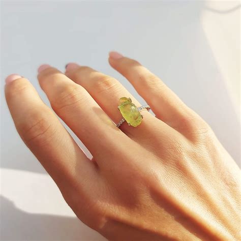 Сребърен пръстен с естествен камък "Цитрин" – Silenti Jewelry Jewelry