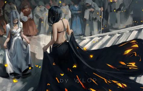 Wallpaper Girls, Art, Ghost blade, Wlop images for desktop, section ...