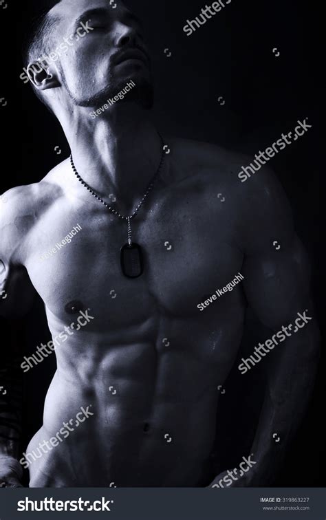sexy topless guy stock photo  shutterstock