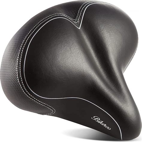 Bikeroo Oversized Bike Seat, For Indoor and Outdoor Bikes, Bicycle Saddle Replacement with Wide ...