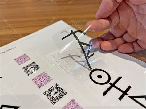 Clear Plastic Labels, Clear Transparent Label Printing in Saigon ...