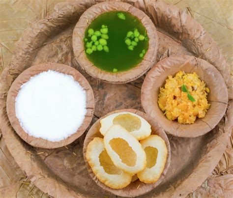 Premium Photo | Indian street food pani puri