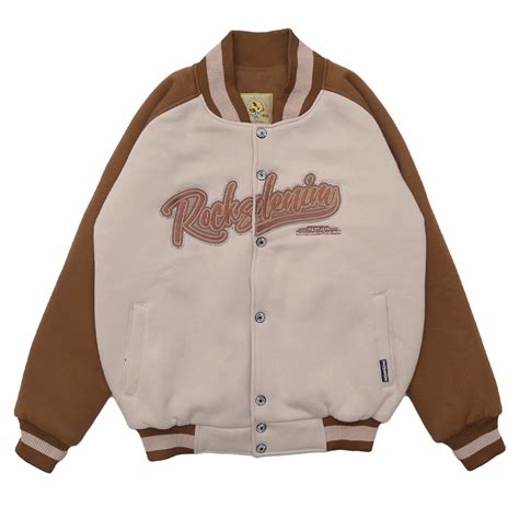 jual rocksdenim varsity creamy rocks jacket varsity shopee indonesia