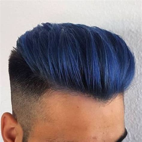 Cabelo Pintado De Azul Masculino - 30 Modelos de Cabelo Azul Masculino Estilosíssimos pra se Inspirar!