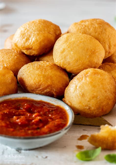 Fried Pizza Dough Balls (Italian appetizer)