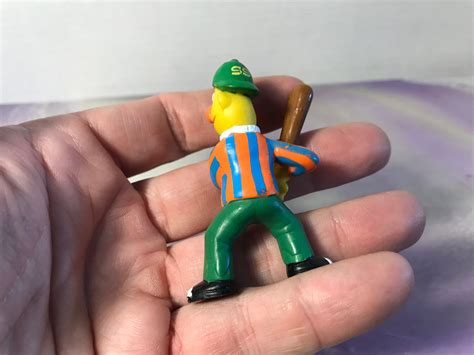 Vintage applause sesame street bert baseball hitter figure pvc bert
