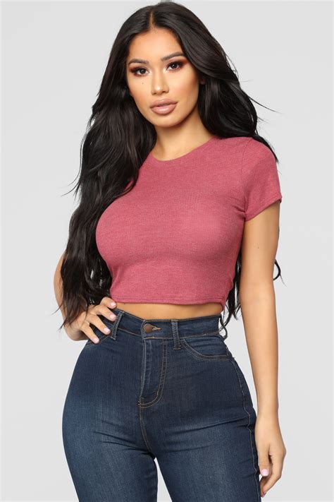 Time For A Change Crop Top - Burgundy | Fashion nova outfits, Fashion