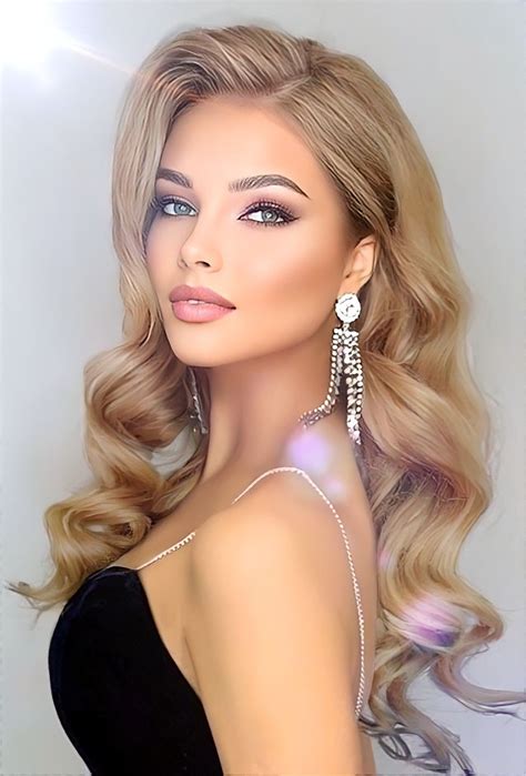 ️ Beautiful ️ | Hollywood hair, Pageant hair and makeup, Pageant hair