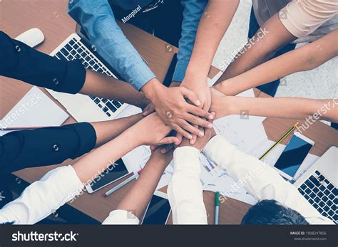 human hands  collaboration concept teamwork stock photo