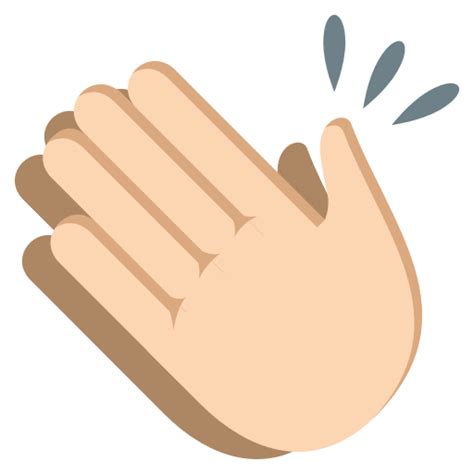 👏🏻 Clapping Hands: Light Skin Tone on JoyPixels 3.1