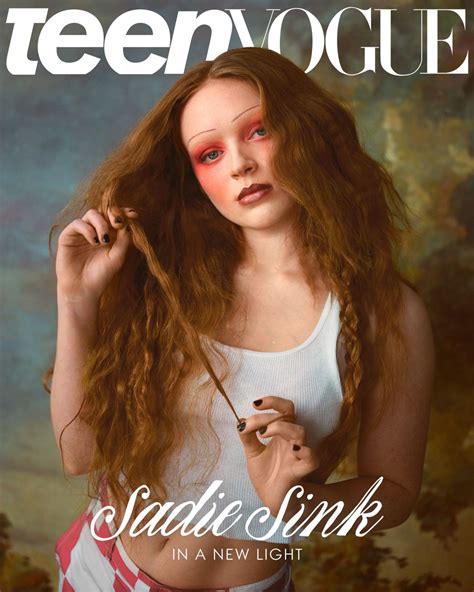 Sadie Sink's Bold Transformation for Teen Vogue • CelebMafia