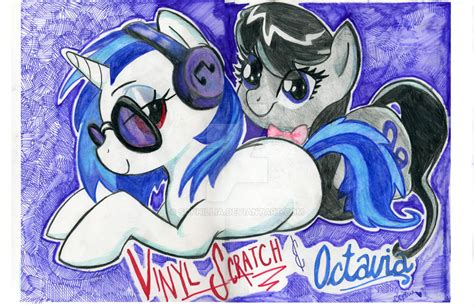 Vinyl Scratch and Octavia by Sophillia on DeviantArt