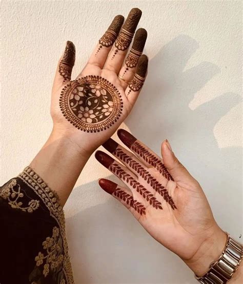 pin  indah widya harieska  wedding idea simple mehendi designs