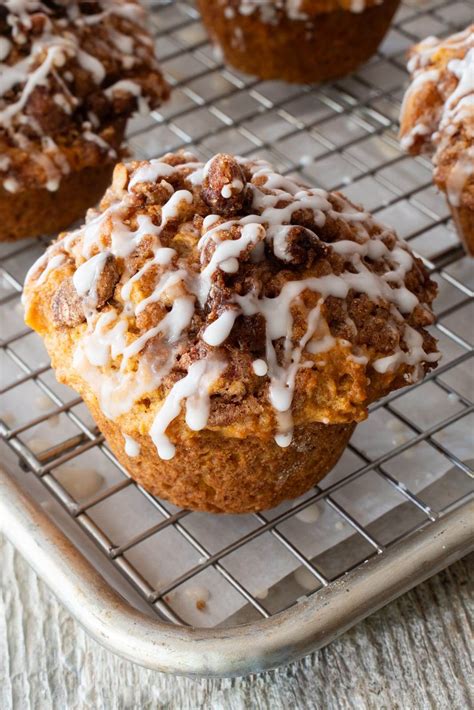 Glazed Sweet Potato Muffins | For the Love of Cooking