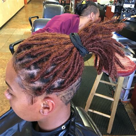 More creative variations will soon emerge for the loc ponytail updo 6