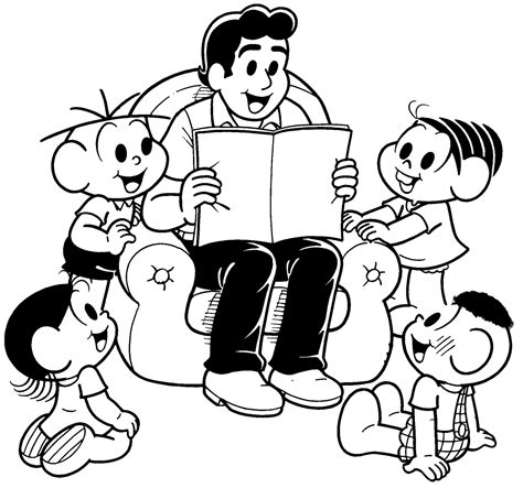 Coleção de Desenhos da Turma da Mônica para Colorir - Desenhos Para Colorir