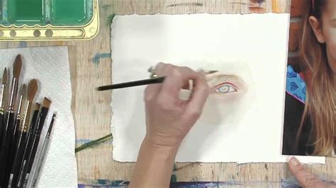 How to Draw an Eye with Watercolors: Part 2 - YouTube